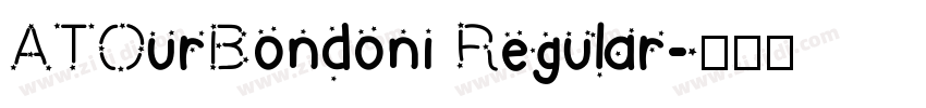 ATOurBondoni Regular字体转换